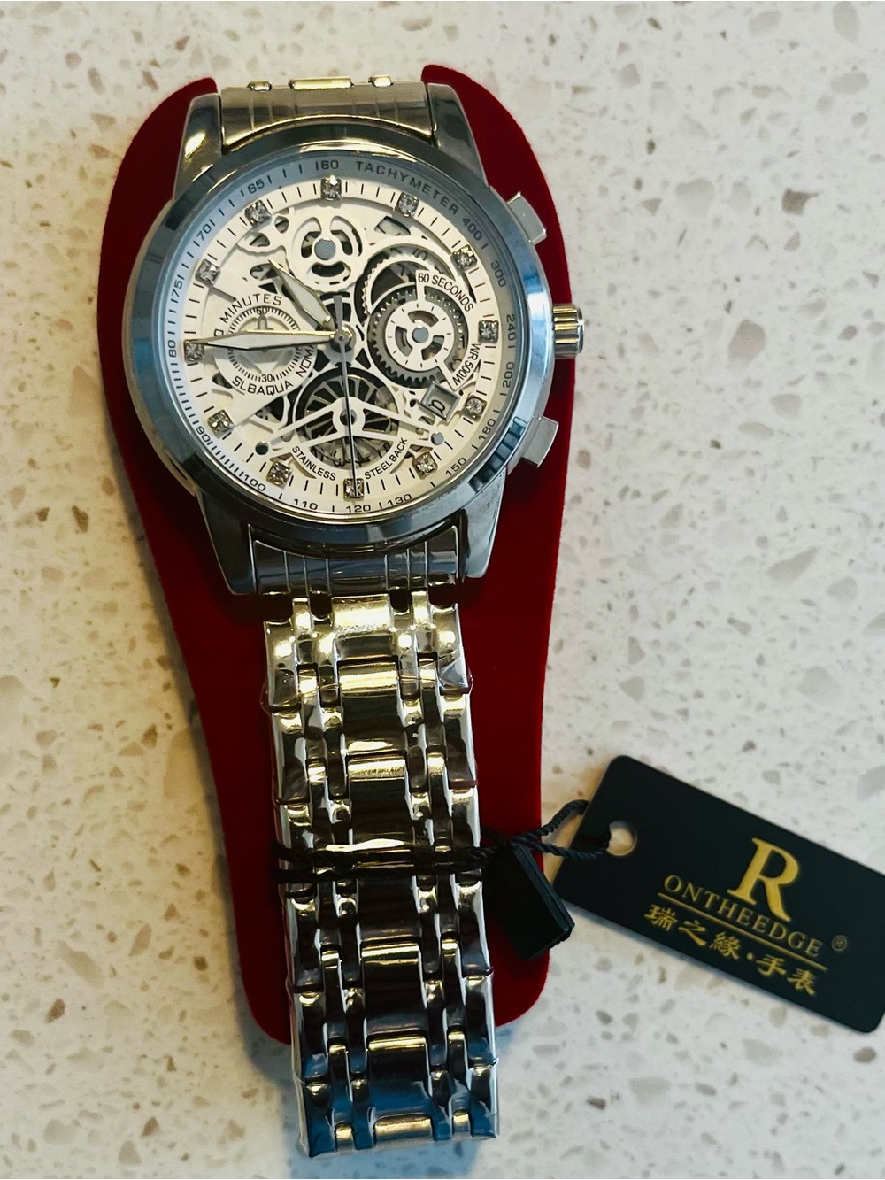 Silver Skeleton Men’s Watch - Stainless Steel Bracelet